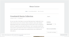 Desktop Screenshot of mezzocouture.com